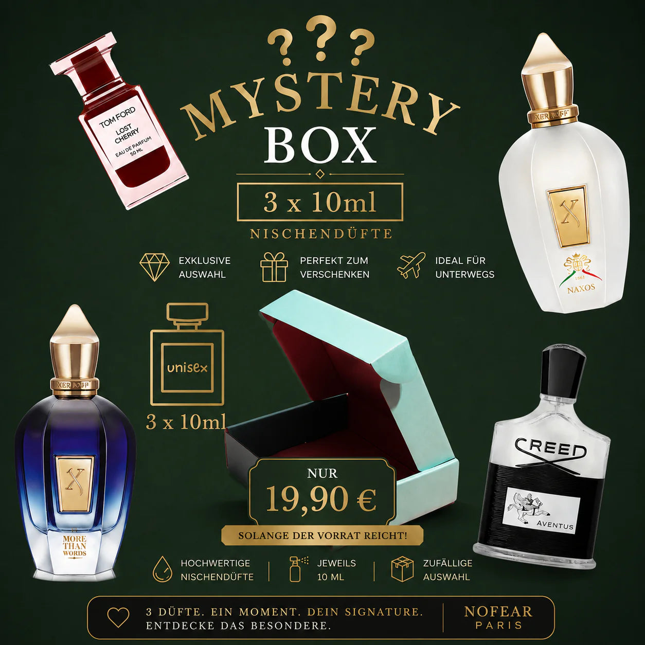Mystery Box - 3 Exklusive Nischendüfte